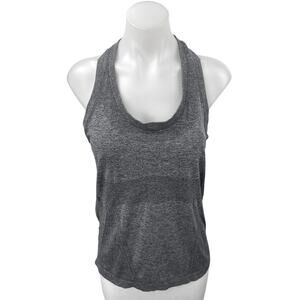 Athleta Women's Momentum Heather Gray Racerback Yoga Athletic Tank Top Size M